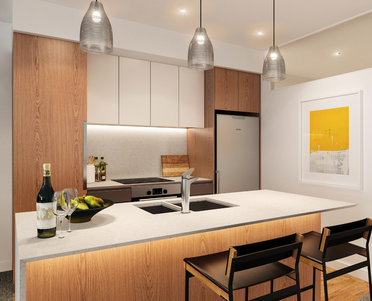 Caesarstone Kitchen Benchtop & Splashback at Nugent Rise